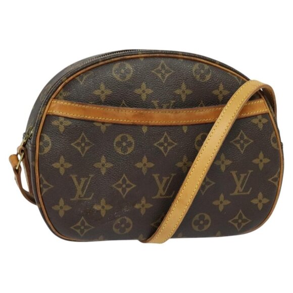 Authentic LOUIS VUITTON Monogram Blois Shoulder Bag M51221 LV